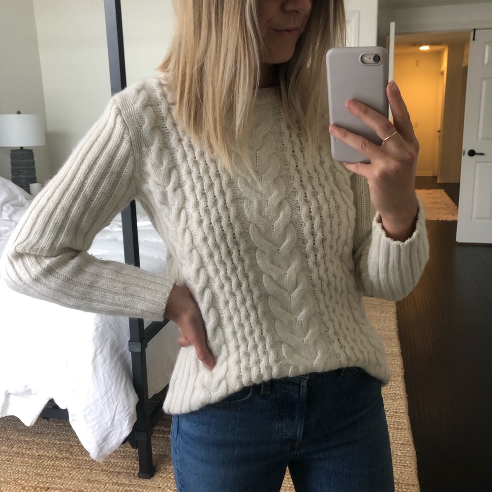 Club Monaco Cable Knit Sweater